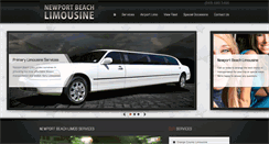 Desktop Screenshot of newportbeachlimousine.com